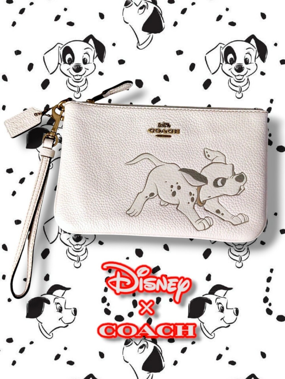 Coach Disney Dalmatian Wristlet